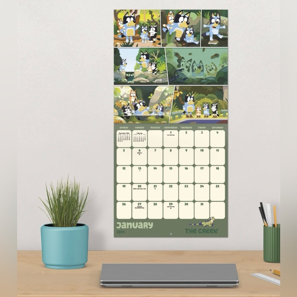 Bluey 2025 Wall Calendar